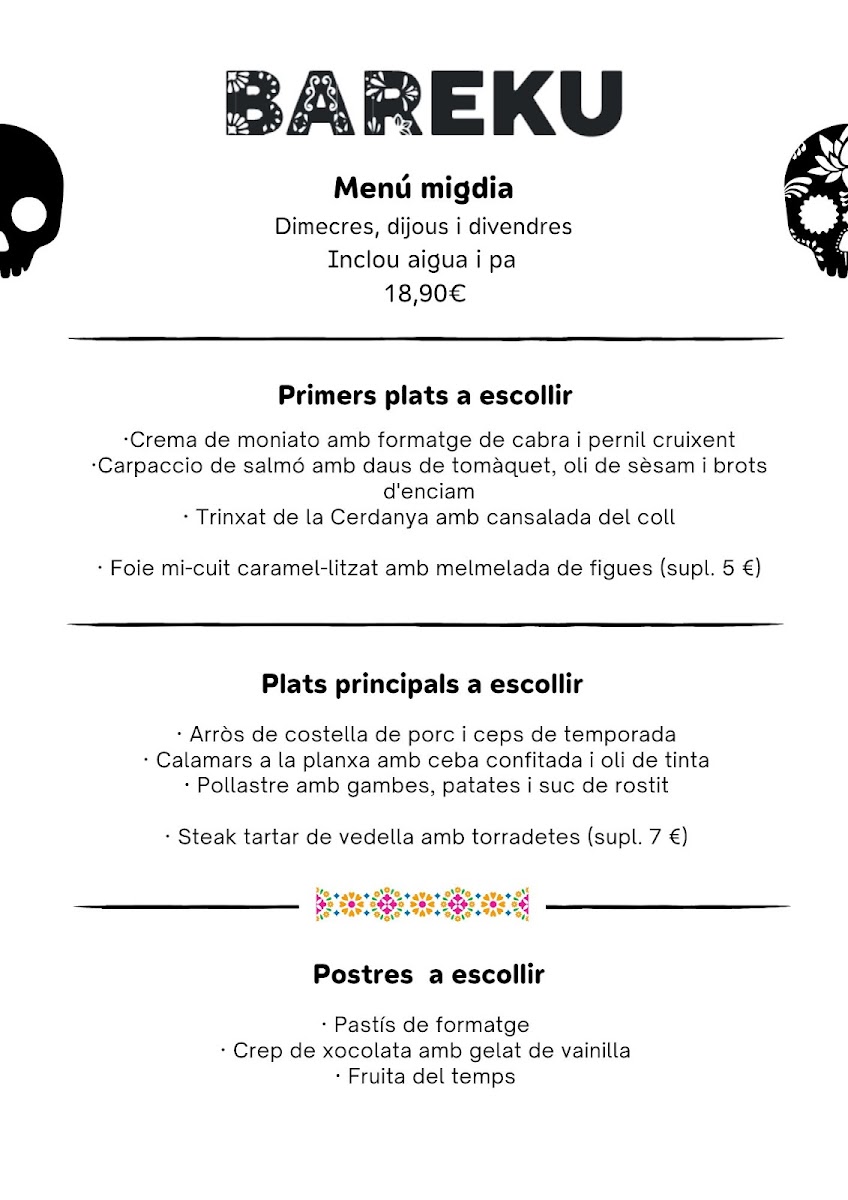 Menu - Bareku photo 2