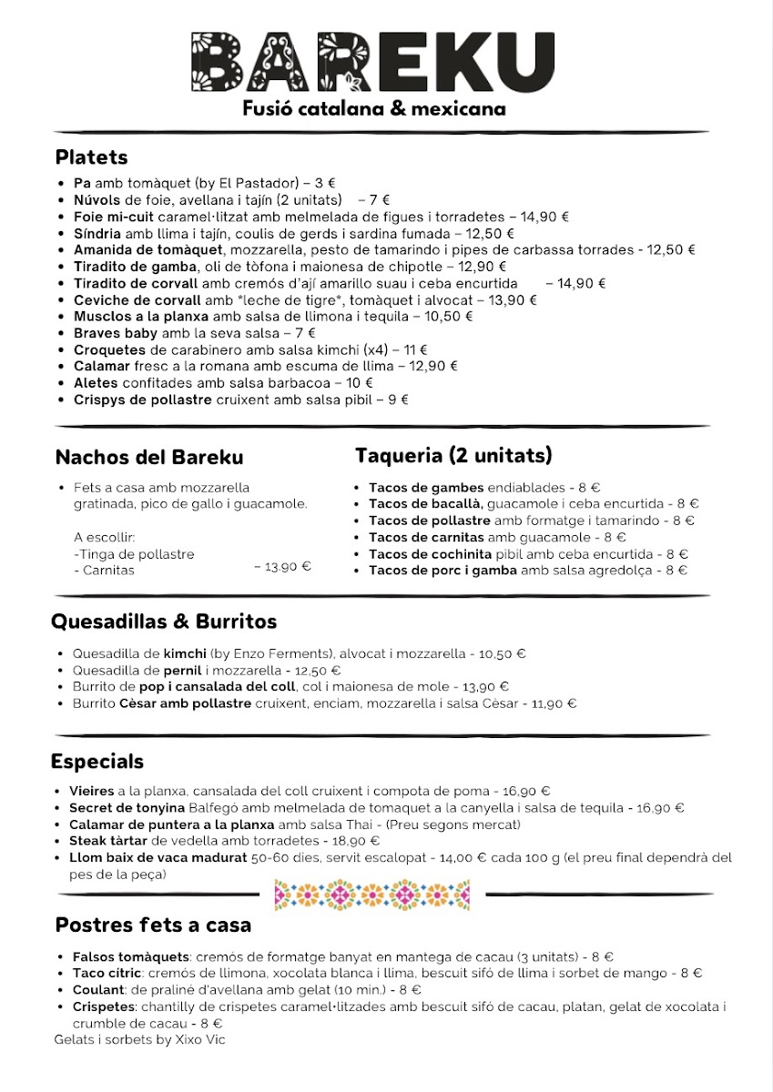 Menu - Bareku photo 5